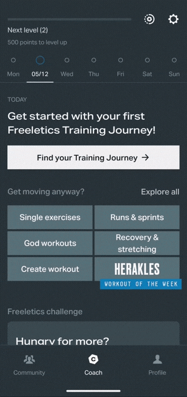 Freeletics on sale ou 'training